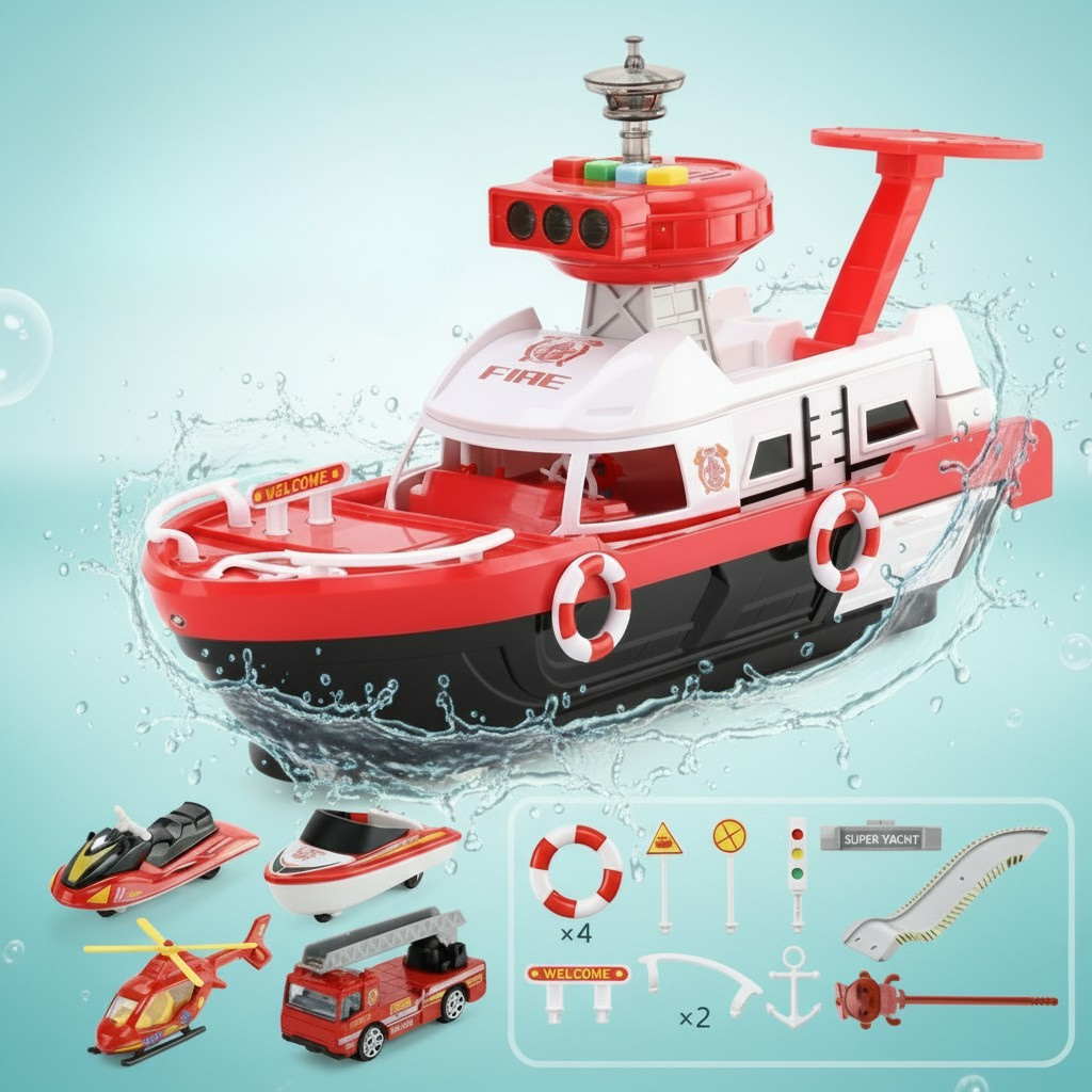 PlayHarbor – Musical e interactivo: barco de juguete con luz y sonido