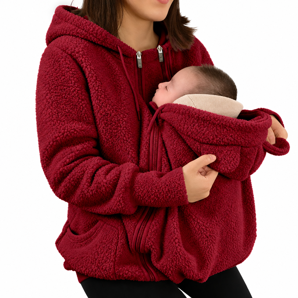MamaNest – Cálido y práctico: chaqueta 2 en 1 para mamá y bebé