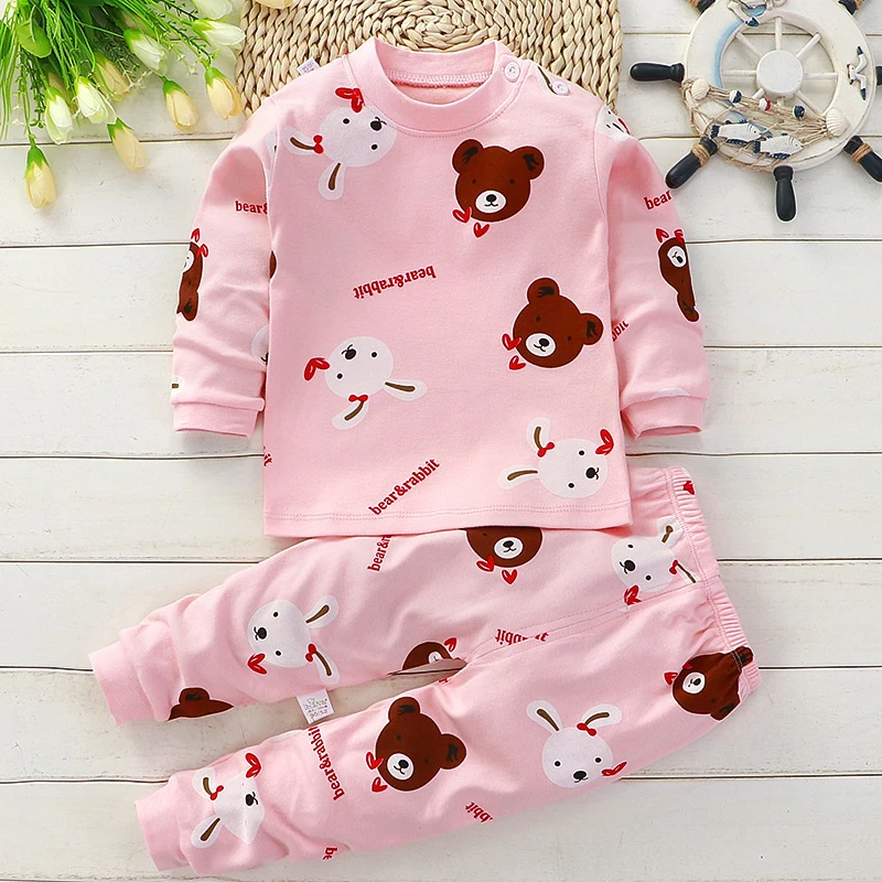 SleepBuddy – Suave y cómodo – Conjunto de pijama infantil de manga larga