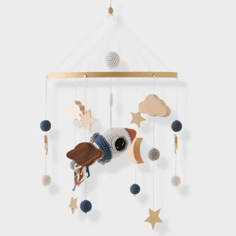 LittleNest – Tranquilidad natural – Móvil de madera para bebés