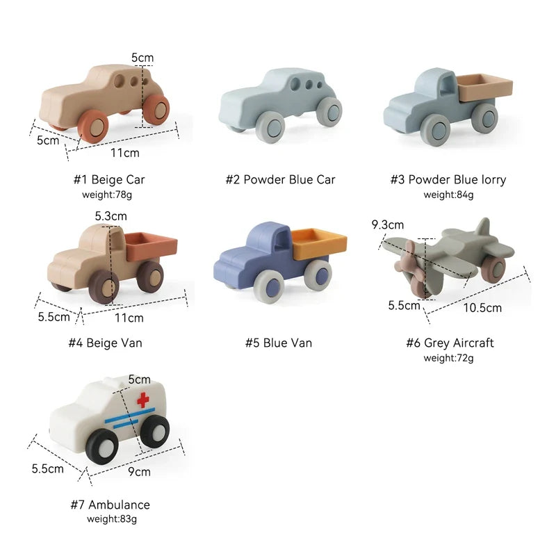 Mini Motion™ – Rodar y morder - Juguetes de silicona para vehículos