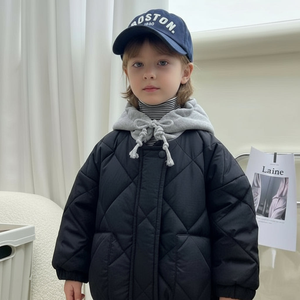 CozyShield – Cálida y resistente: chaqueta acolchada con capucha