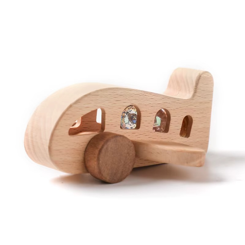 Woods™ - Fomenta la creatividad y las habilidades motoras - Juguete de madera Montessori Avión