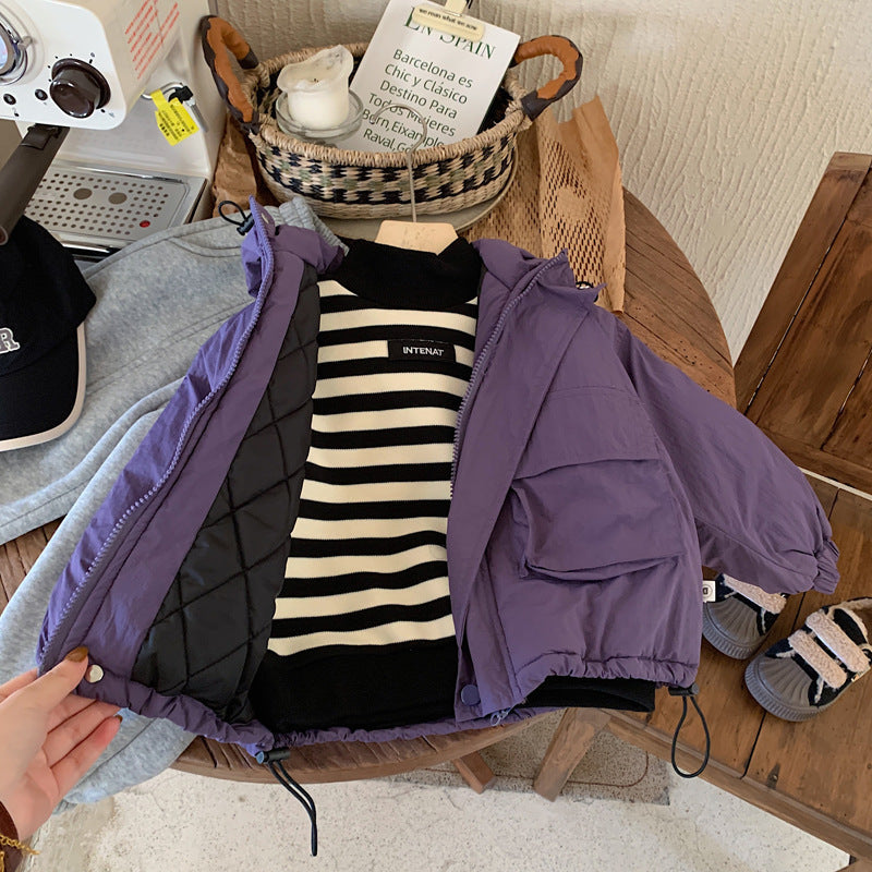 LiloWear – A prueba de viento y repelente al agua: chaqueta cortavientos con capucha para niños