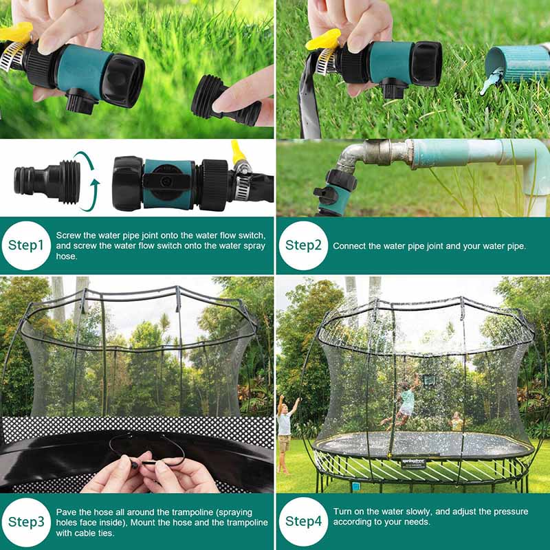 Trampoline Sprinklers™ - Trampolín acuático - Rociador de Agua