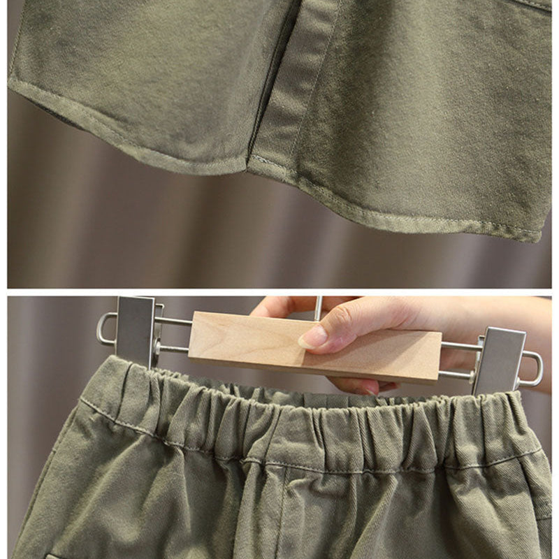 LittleExplorer – Cómodo y resistente: conjunto de pantalones y camisa para niños