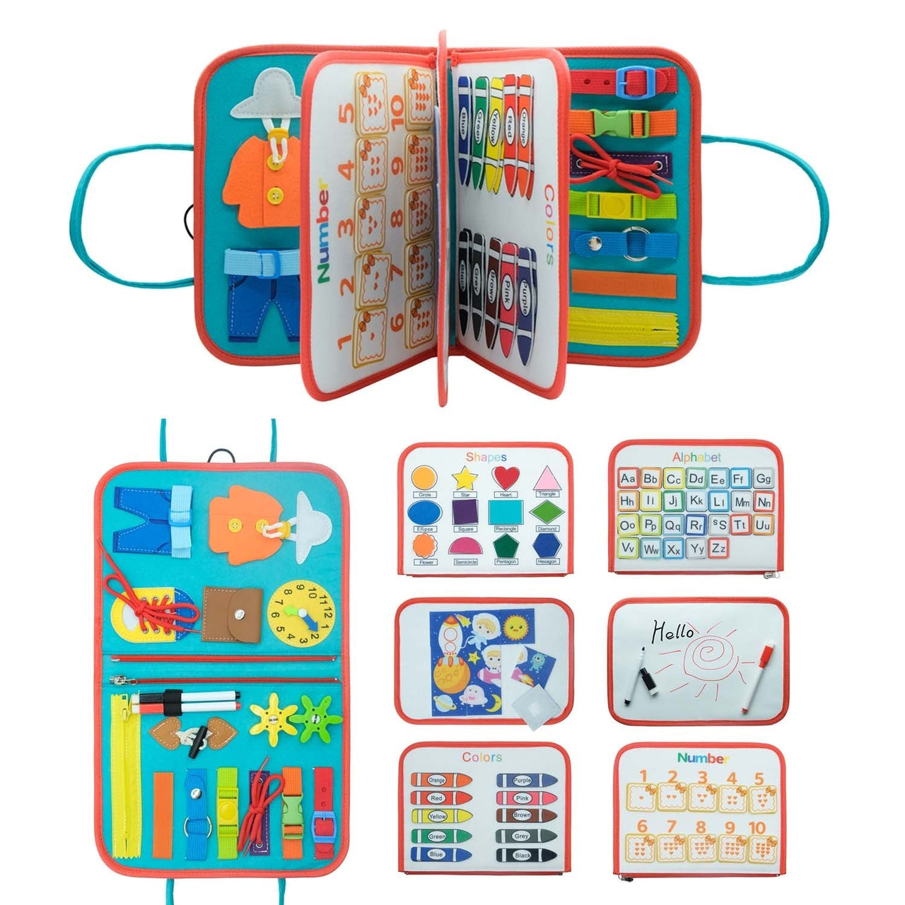 Sensory Book Board™ - Explora y aprende - Tablero-libro sensorial