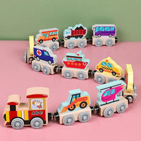 Thumbnail for Tiny Express™ – Colorear y moldear - Trenes de juguete de madera