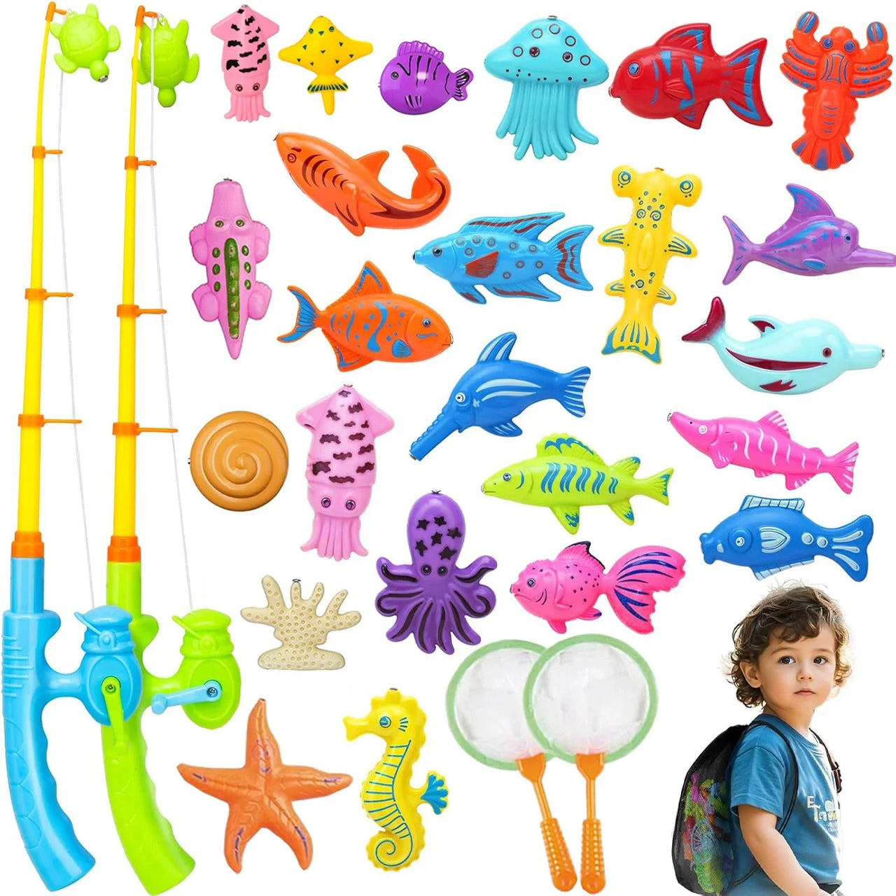 Fishing Game – Aprender y descubrir – Juego de pesca magnético