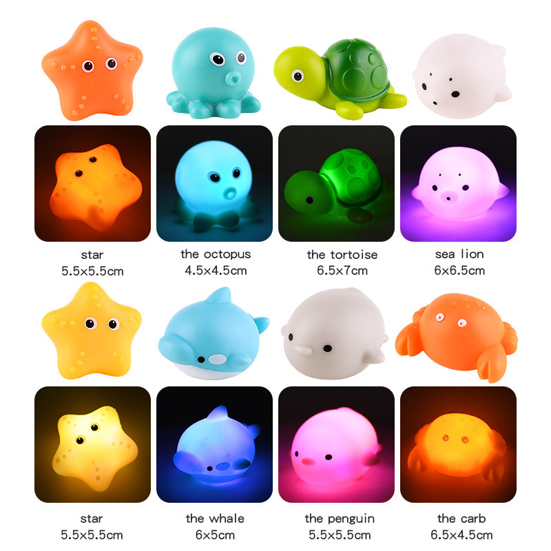 Bath Buddies™ - Adorables animales luminosos para el baño - Juguetes luminosos para el baño