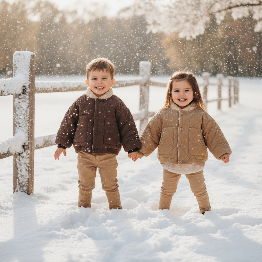 LittleWanderer – Cálido y elegante: abrigo acolchado para niños