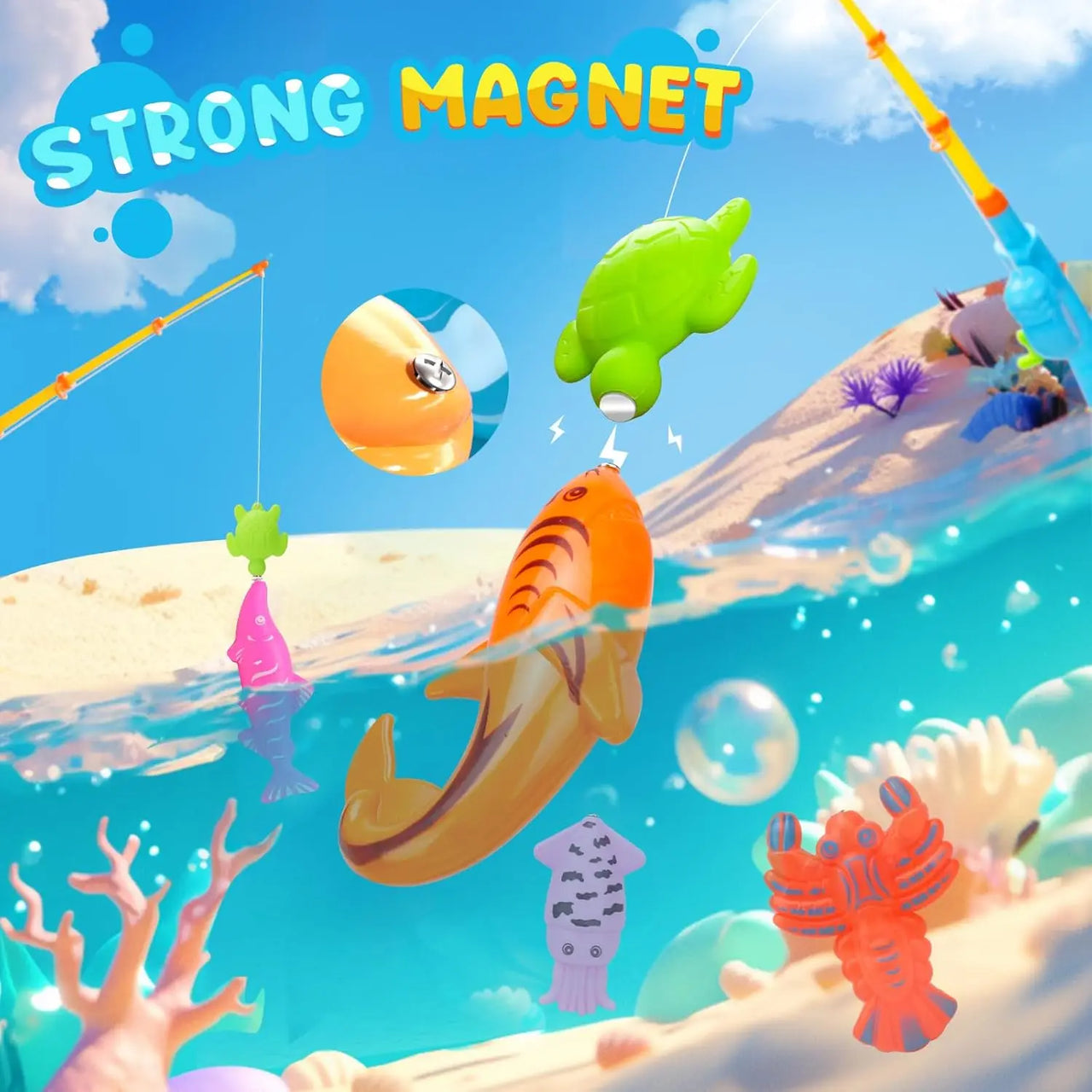 Fishing Game – Aprender y descubrir – Juego de pesca magnético