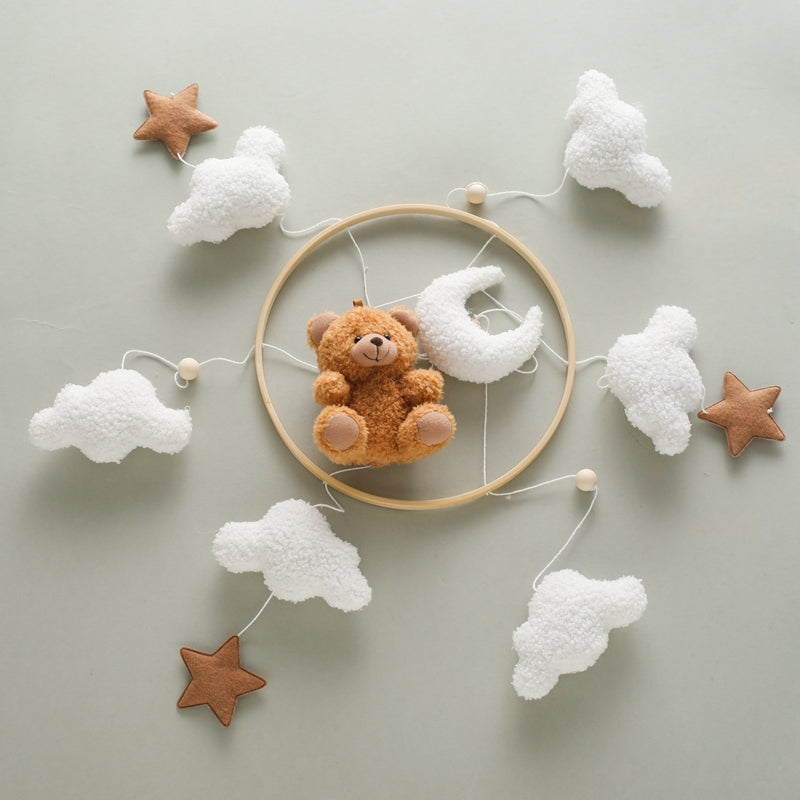 DreamBear – Relajante y suave: móvil para bebés para parques y cunas