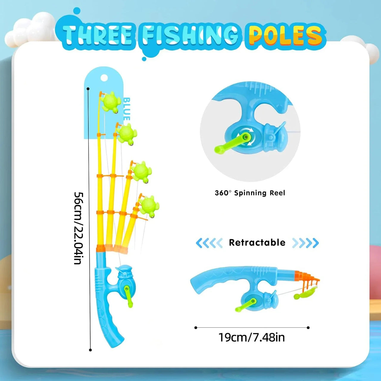 Fishing Game – Aprender y descubrir – Juego de pesca magnético