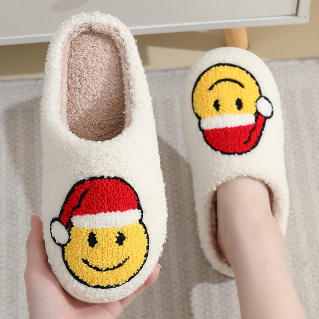 Northern Lights Kids - Cálido y festivo - Pantuflas de felpa con motivos navideños