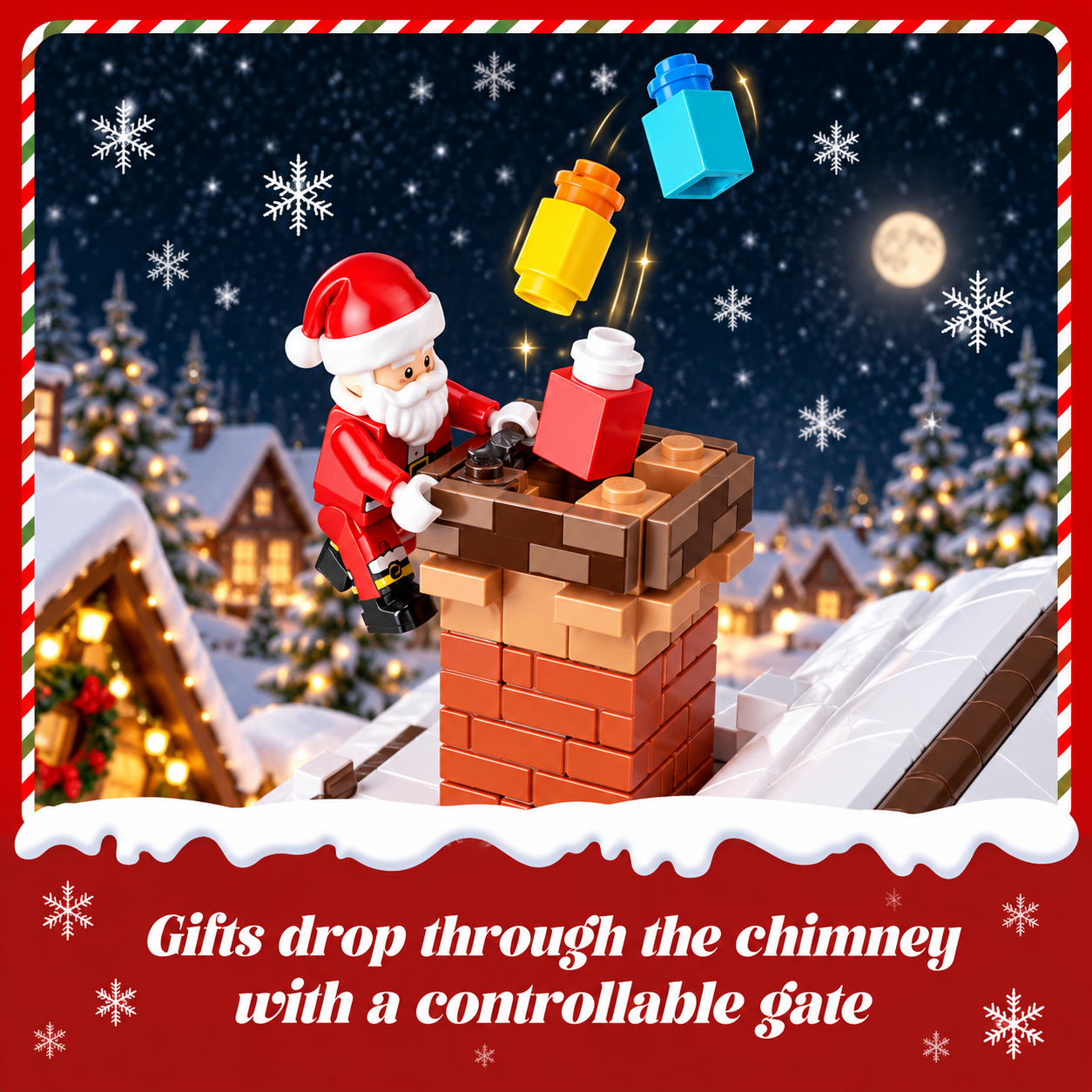 ChristmasHome – Festivo y creativo – Kit de construcción de una casita navideña