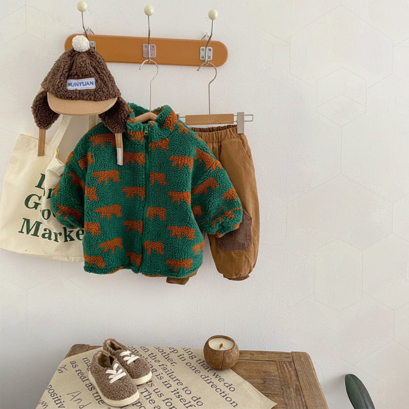 Mini Fashion™  – Extra suave y cálido: chaleco polar con ositos