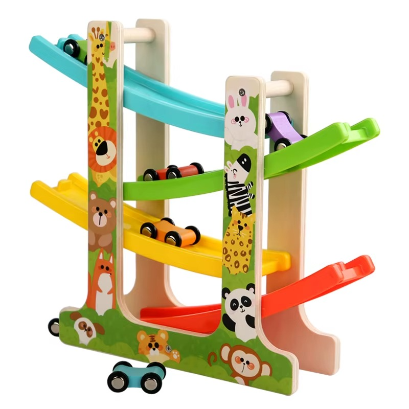 Woods™ - Creativo y educativo - Montaña rusa de madera