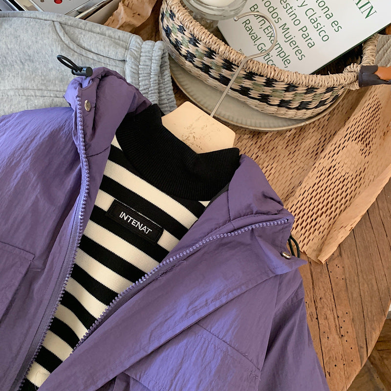 LiloWear – A prueba de viento y repelente al agua: chaqueta cortavientos con capucha para niños