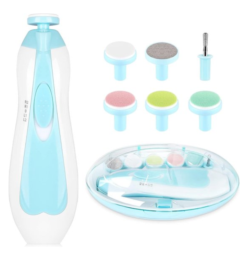 SafeCare – Silencioso y seguro: set eléctrico para limar las uñas del bebé