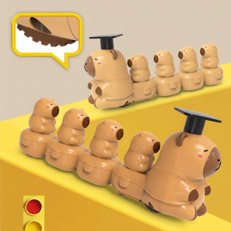 Capybara Train Toy – Divertido y adorable – Tren a toda marcha