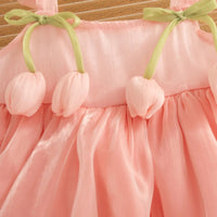 Thumbnail for Tulip Mesh Dress – Elegancia y comodidad – Vestido infantil