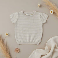 Thumbnail for Bella Knit Top & Skirt – Ligero y fresco: conjunto de verano de punto para niños