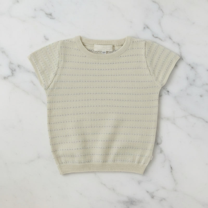 Bella Knit Top & Skirt – Ligero y fresco: conjunto de verano de punto para niños