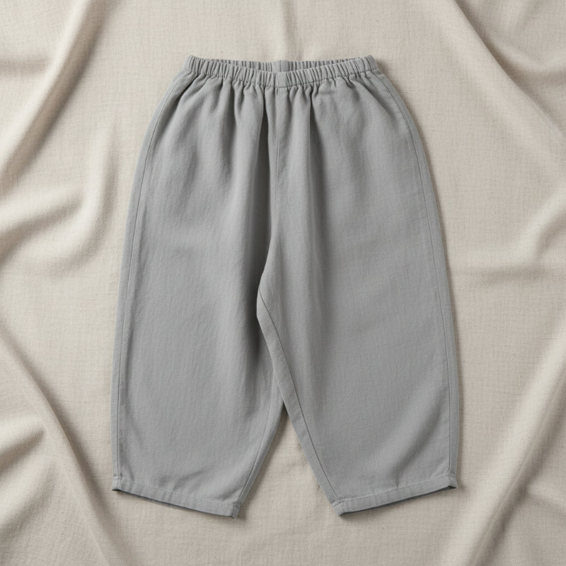 Plaid Cotton Pants – Ligeros y transpirables: pantalones informales de estilo globo/harem