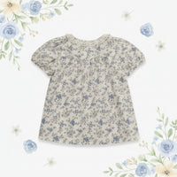Thumbnail for Vine Print Blouse – Ligera y adorable: blusa infantil con mangas abullonadas