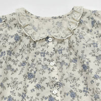Thumbnail for Vine Print Blouse – Ligera y adorable: blusa infantil con mangas abullonadas