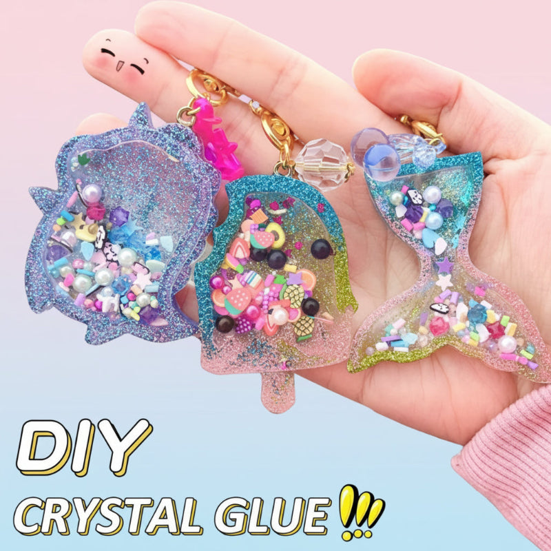 DIY Crystal Keychain Kit – Creativo y divertido – Kit de manualidades para llaveros