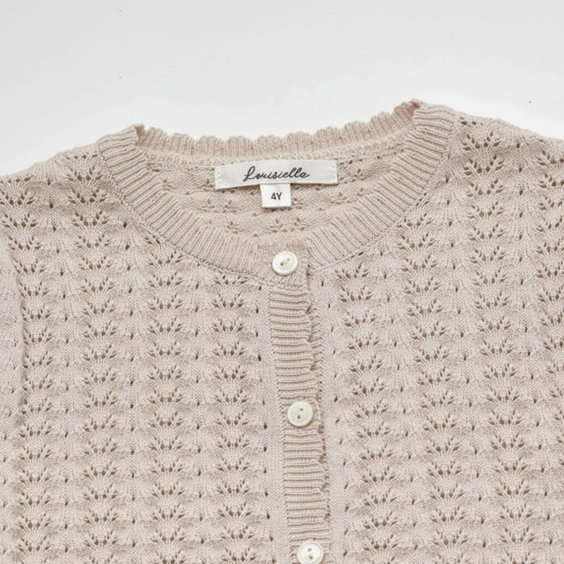 Buttoned Cardigan – Suave y cómodo: chaqueta de punto para niños