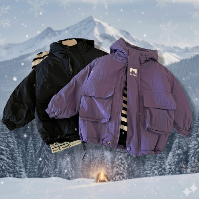 LiloWear – A prueba de viento y repelente al agua: chaqueta cortavientos con capucha para niños
