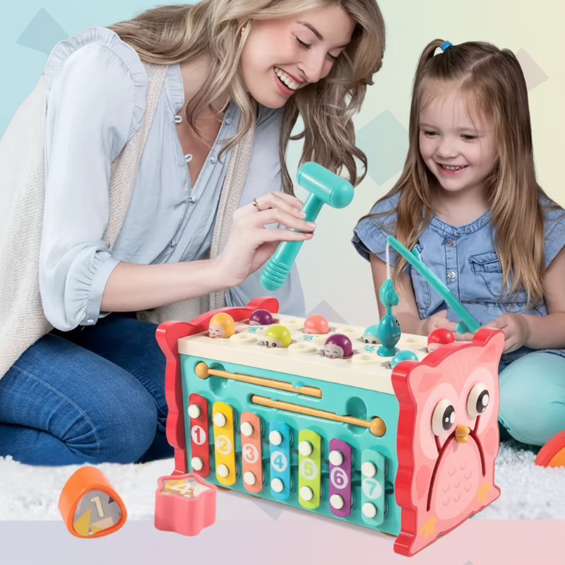 Montessori Hammering Toy – Motricidad y aprendizaje – Set de juego 8 en 1