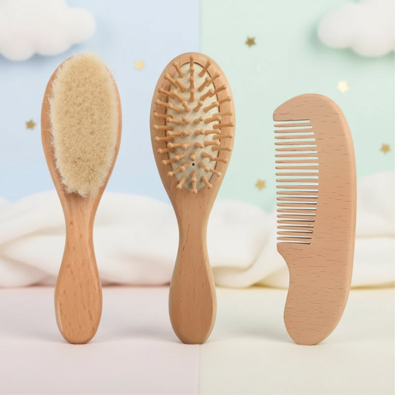 Personalized Hairbrush – Suave y único: set personalizado de cepillos para el cabello del bebé