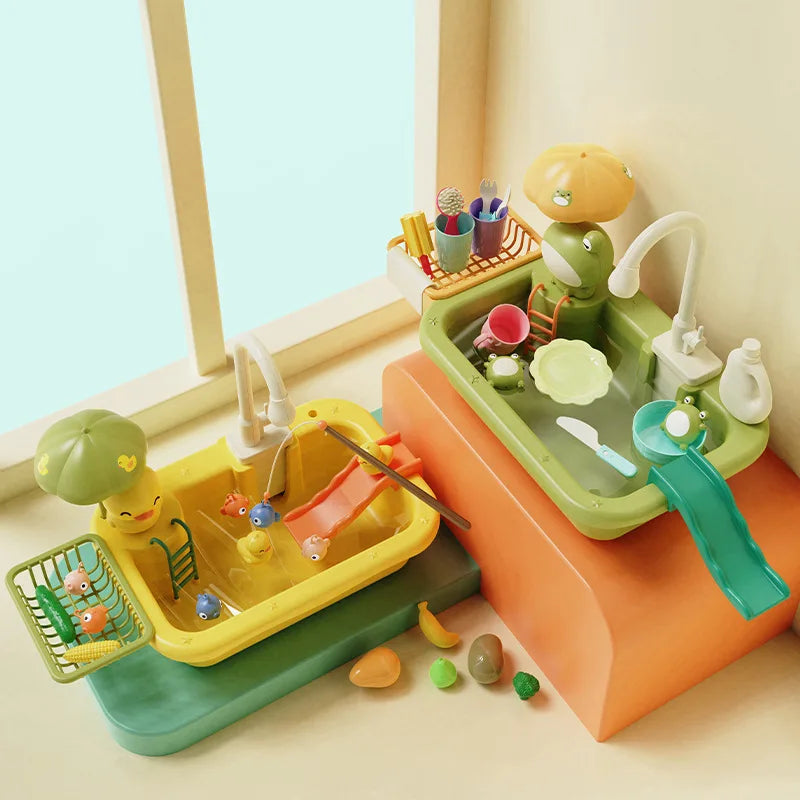 Children Kitchen – Diversión y aprendizaje en el agua – Fregadero 2 en 1