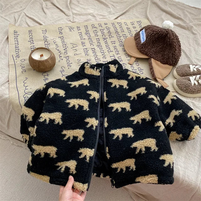 Mini Fashion™  – Extra suave y cálido: chaleco polar con ositos