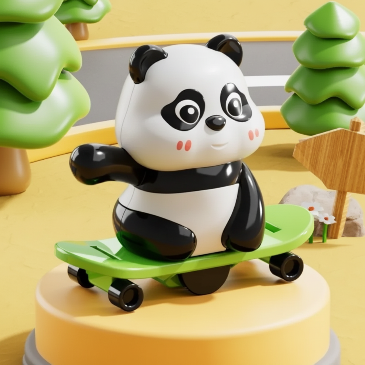 PandaPlay – Divertido y activo: juguete de panda de cuerda