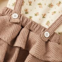 Thumbnail for SweetPea – Conjunto para bebé niña con volantes y estampado floral