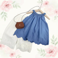 Thumbnail for Sleeveless Tops & Pants – Suave y elegante: conjunto de ropa de verano para niños