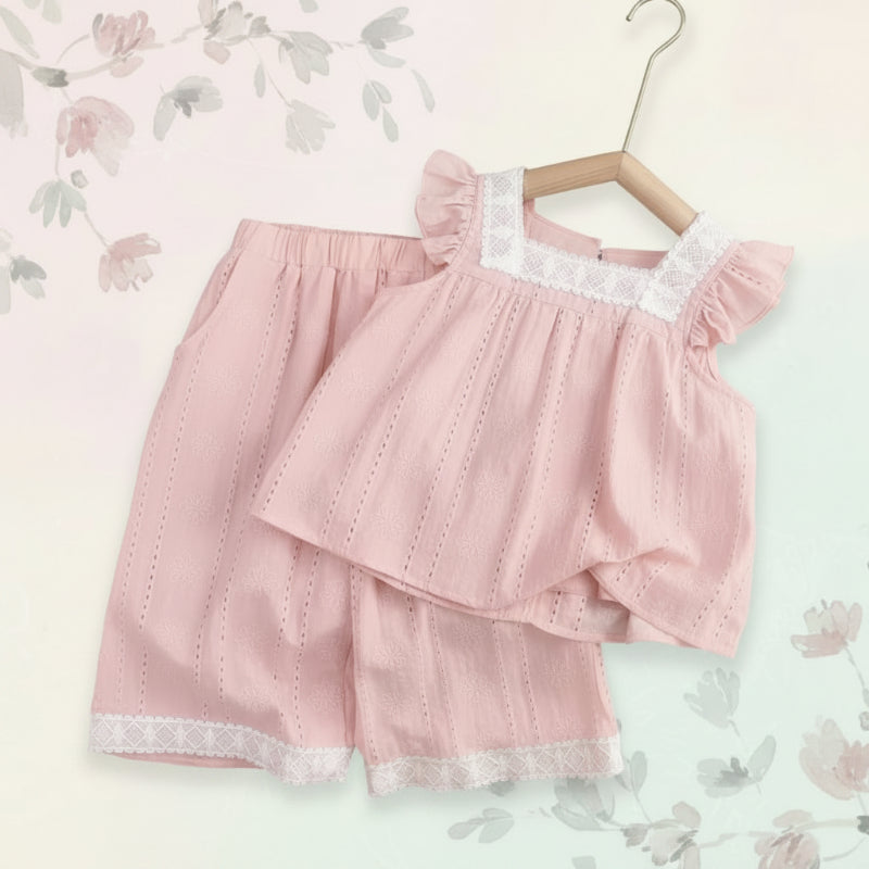 Sleeveless Tops & Pants – Suave y elegante: conjunto de ropa de verano para niños