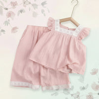 Thumbnail for Sleeveless Tops & Pants – Suave y elegante: conjunto de ropa de verano para niños