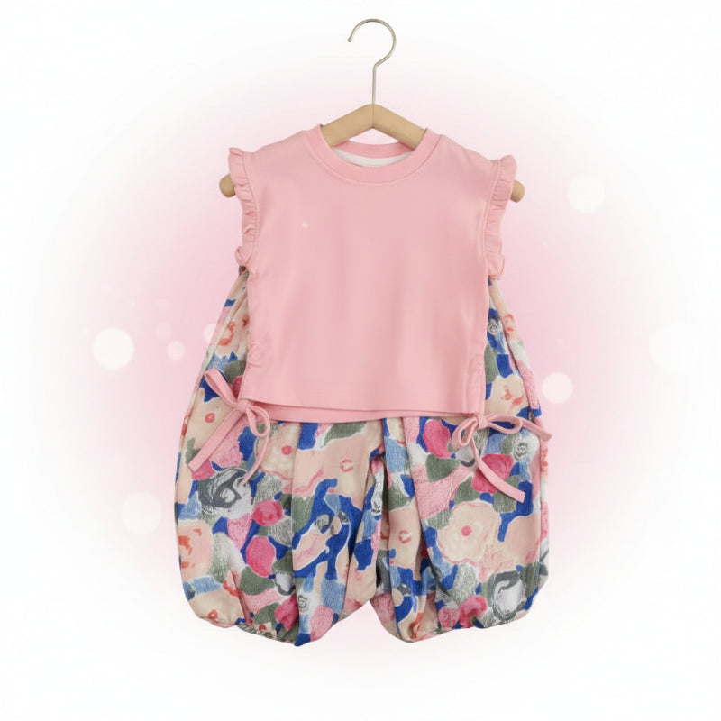 Sleeveless Tops & Pants – Suave y elegante: conjunto de ropa de verano para niños
