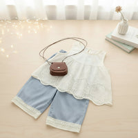 Thumbnail for Sleeveless Tops & Pants – Suave y elegante: conjunto de ropa de verano para niños