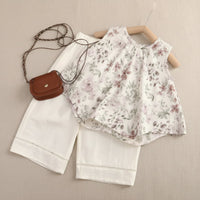 Thumbnail for Sleeveless Tops & Pants – Suave y elegante: conjunto de ropa de verano para niños