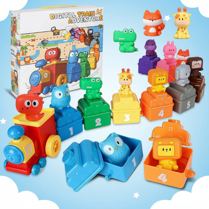 SmartTrain – Educativo y divertido – Set de tren de juguete para niños