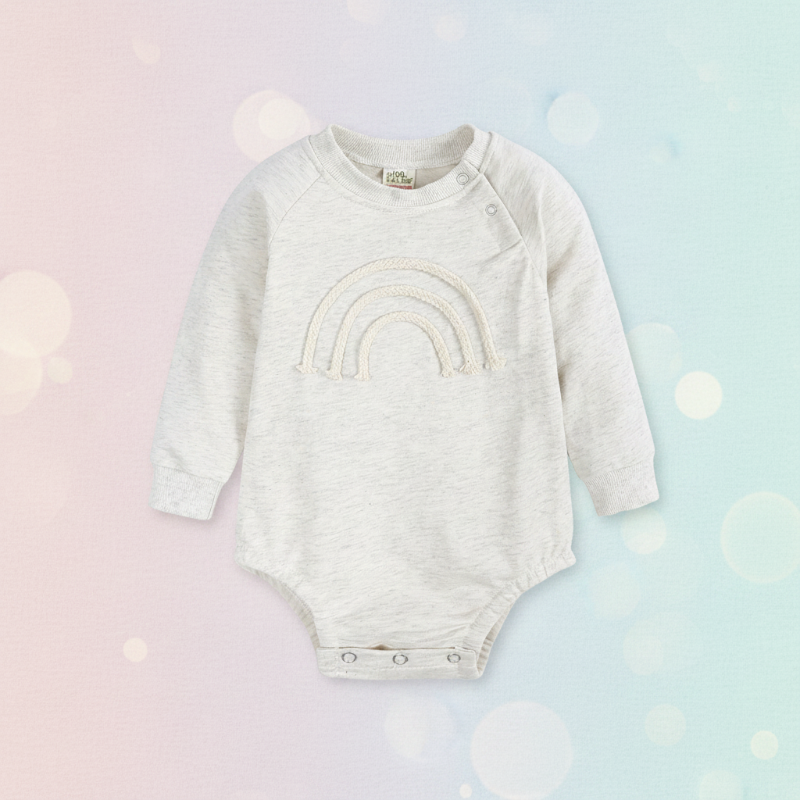 SnuggleHue – Suave y cómodo – Bodie para bebé «Arcoíris»