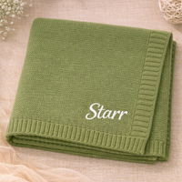Thumbnail for Personalized Baby Blanket – Suave y única: manta de algodón personalizada con bordado
