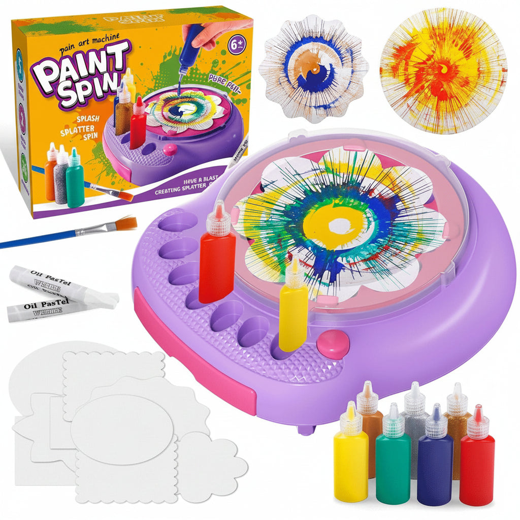 SpinArt – Creativo y educativo – Máquina de teñir «hazlo tú mismo»